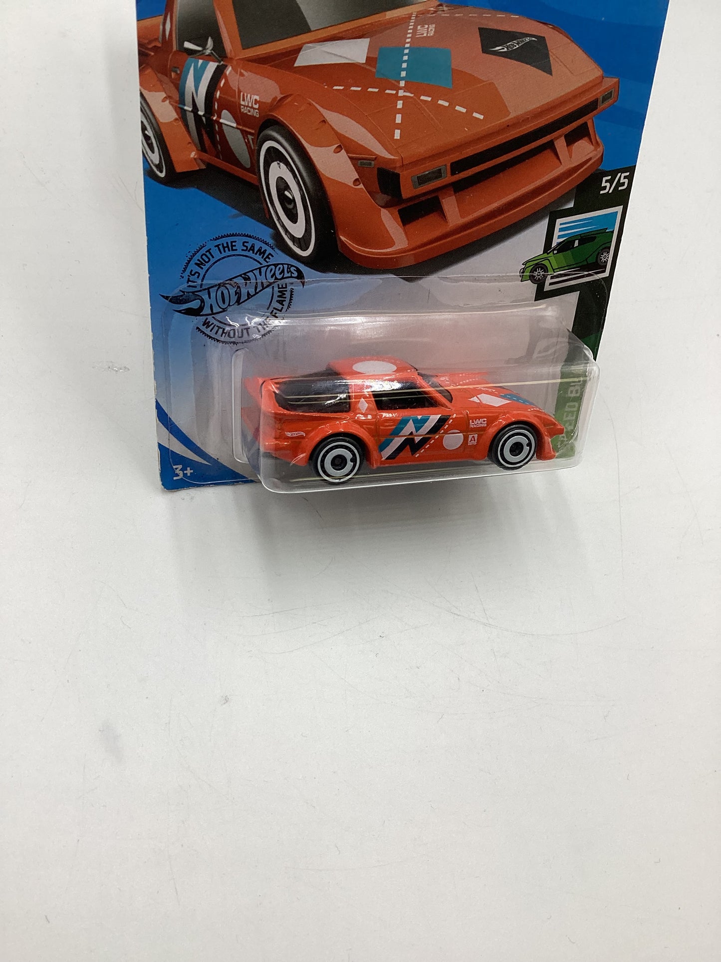 2020 Hot wheels Speed Blur #130 Mazda RX-7 Orange 86D