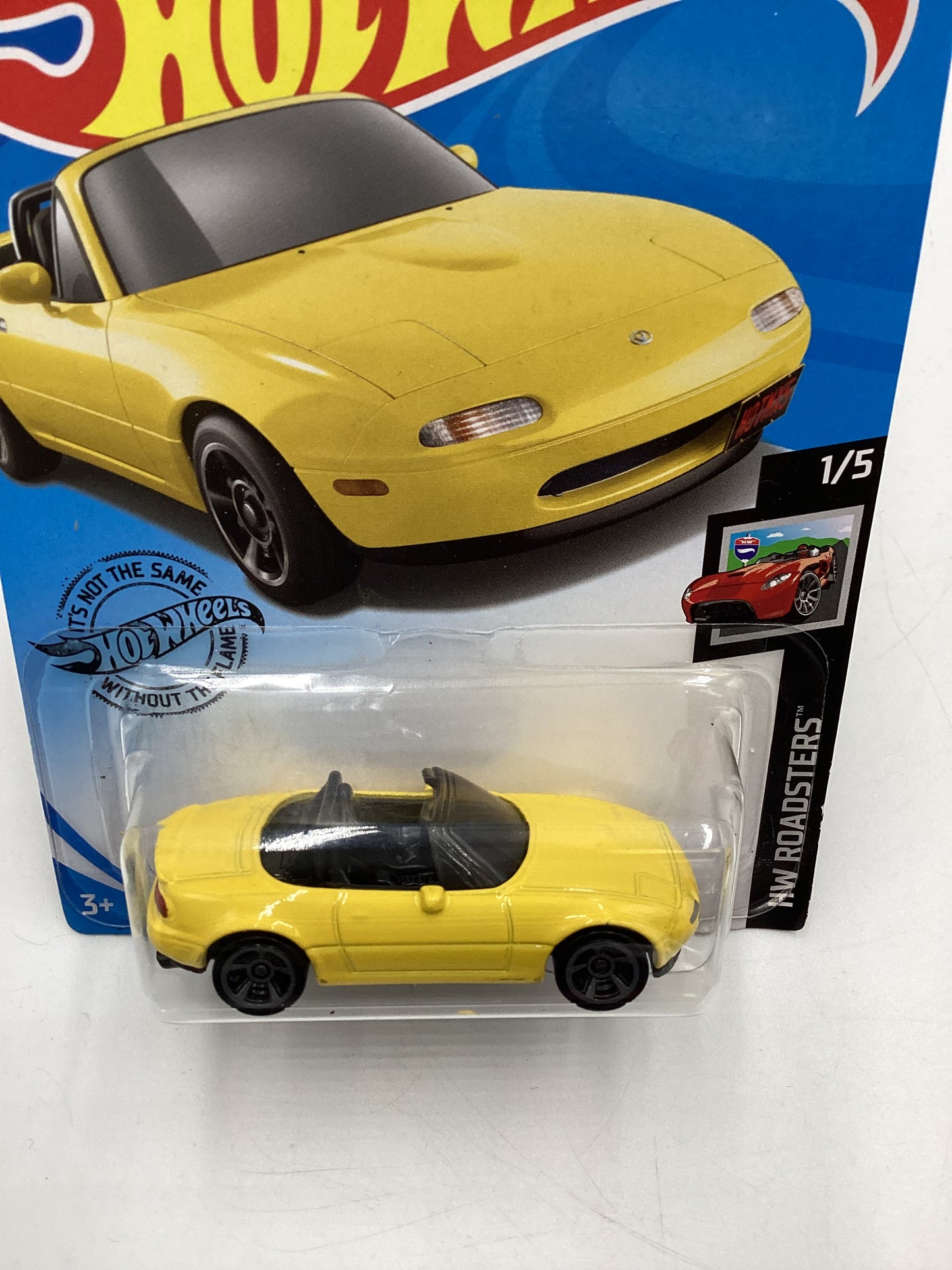 2020 Hot wheels Roadsters  #208 91 Mazda MX-5 Miata Yellow