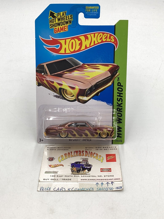 2014 hot wheels Super Treasure Hunt #210 65 Chevy Impala with protector