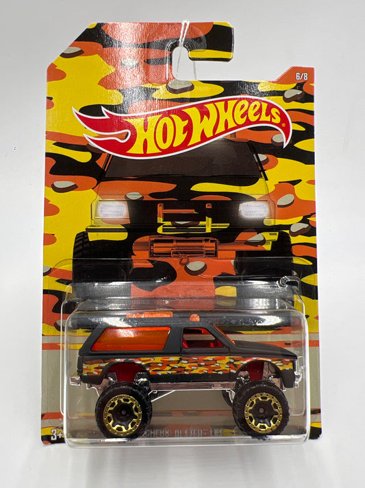 Hot Wheels Walmart Camouflage Series #6 Chevy Blazer 4x4 Black 160M