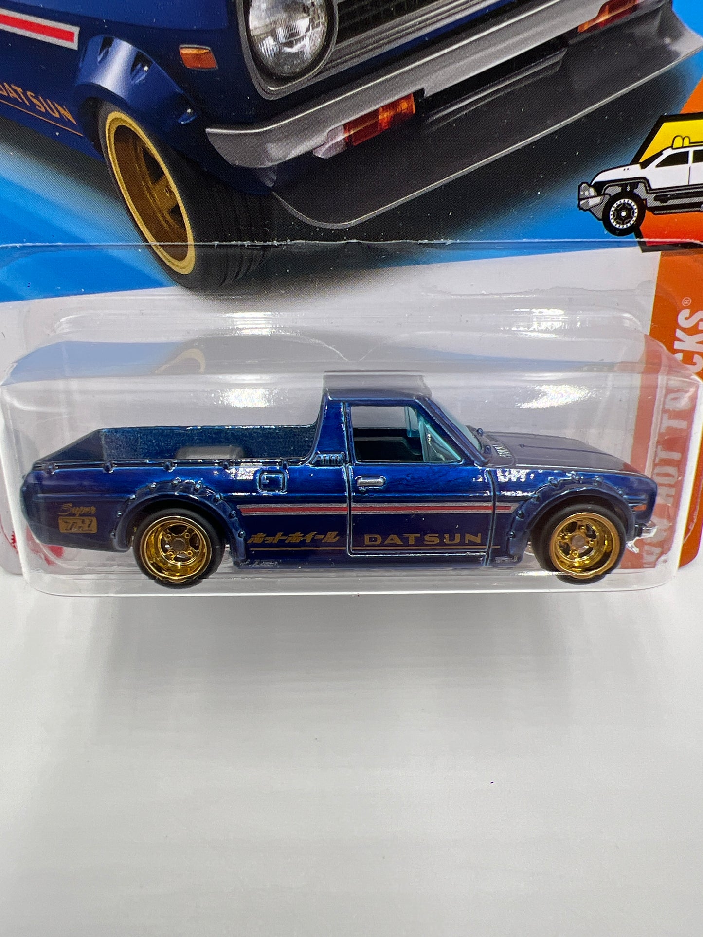 2025 Hot Wheels D Case Super Treasure Hunt #93 1975 Datsun Sunny Truck B120 Blue W/Protector