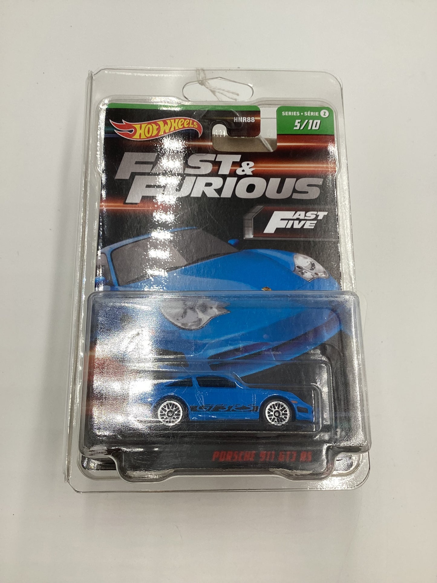 2023 Hot Wheels Fast & Furious Series 2 #5 Porsche 911 GT3 RS Blue W/protector