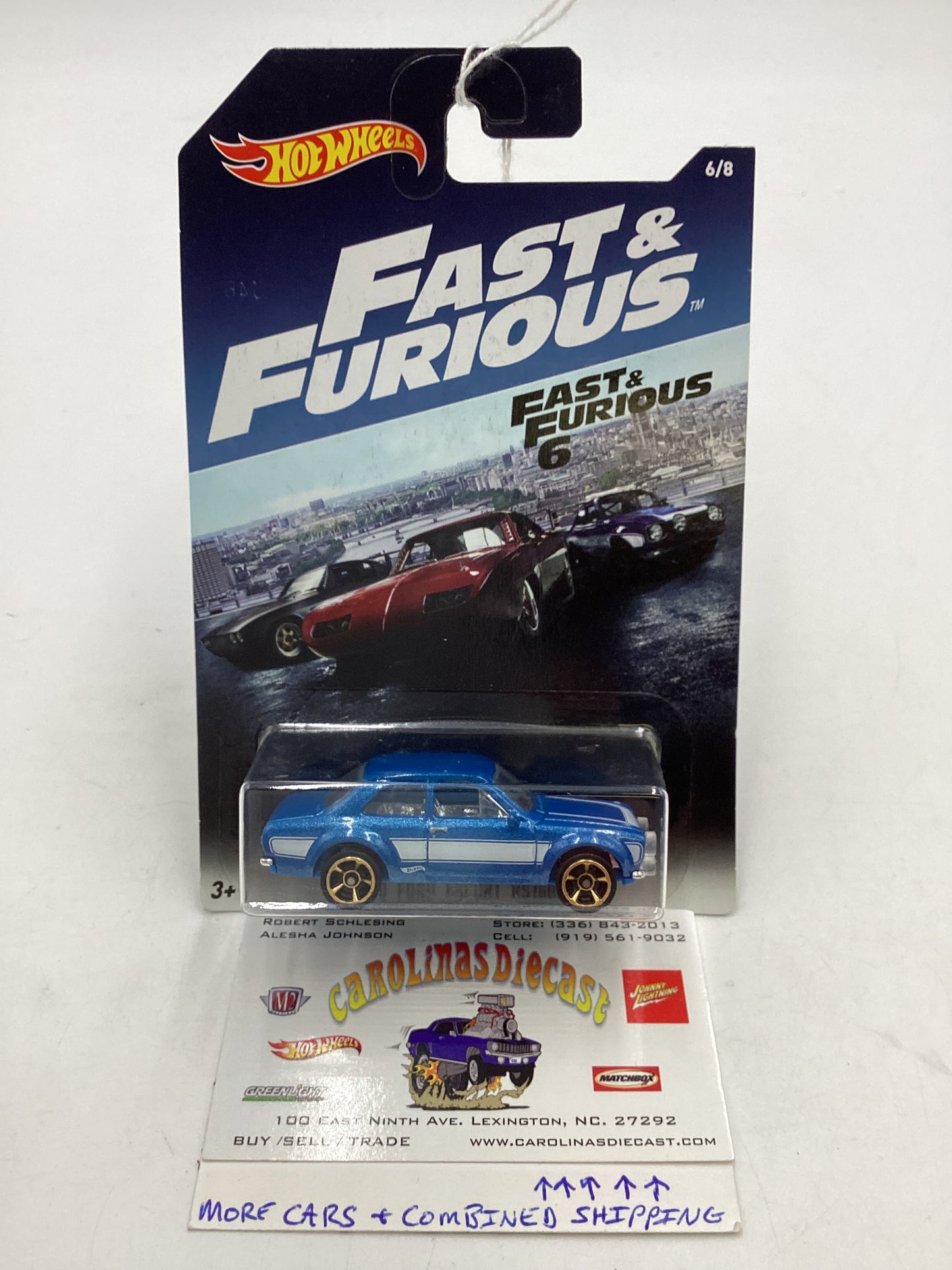 2017 Hot Wheels Fast & Furious 6 #6 70 Ford Escort RS1600 74F