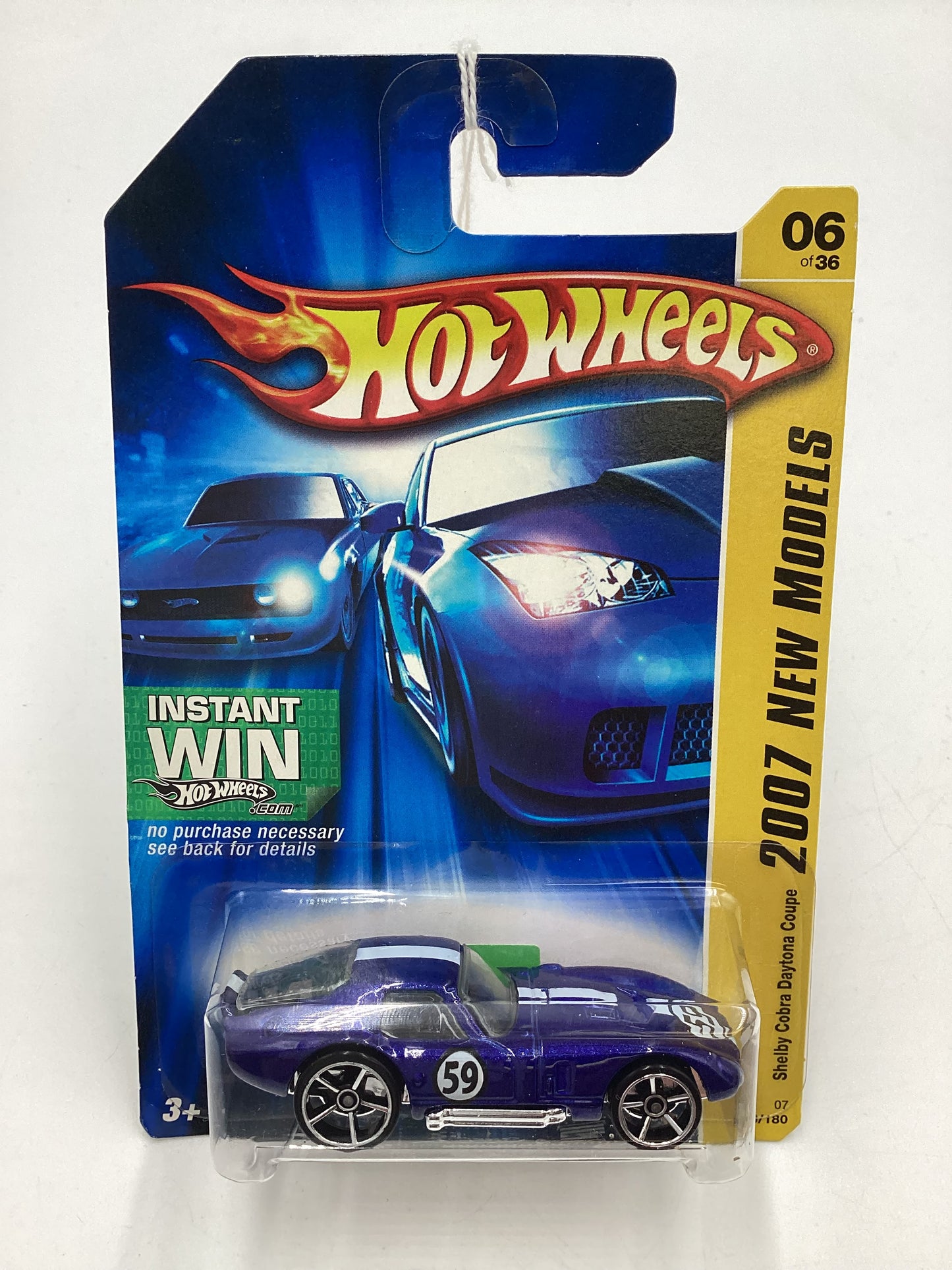 2007 Hot Wheels New Models #6 Shelby Cobra Daytona Coupe Blue 28C