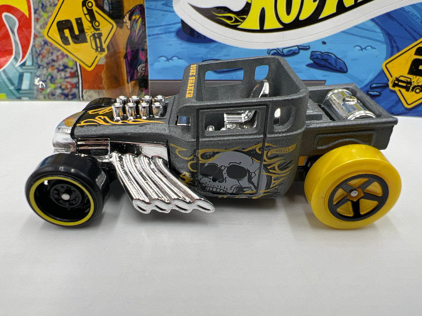 2024 Hot Wheels Mystery Models Series 2 #4 Bone Shaker Gray
