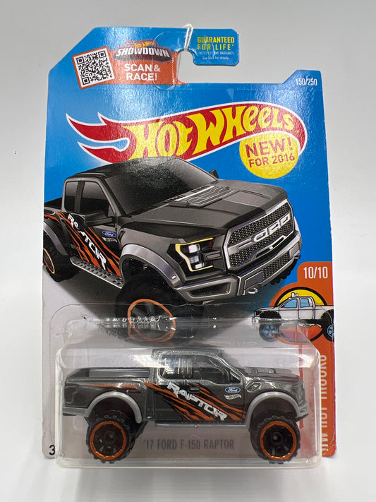 2016 Hot Wheels #150 17 Ford F-150 Raptor Gray card not perfect 28F