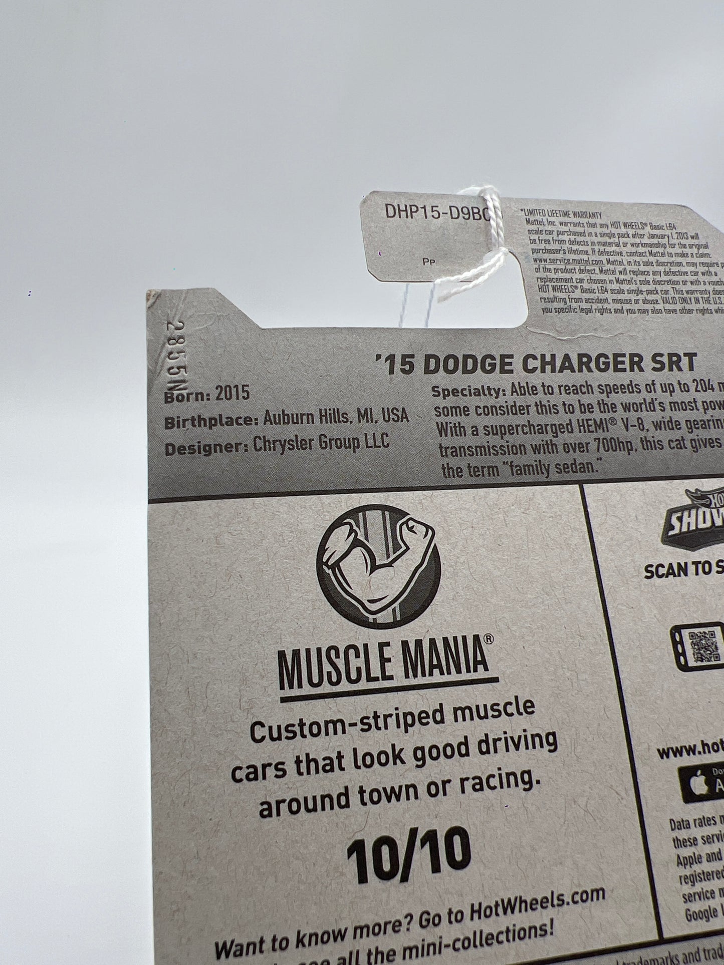 2016 Hot Wheels Muscle Mania #130 15 Dodge Charger SRT Red 46E