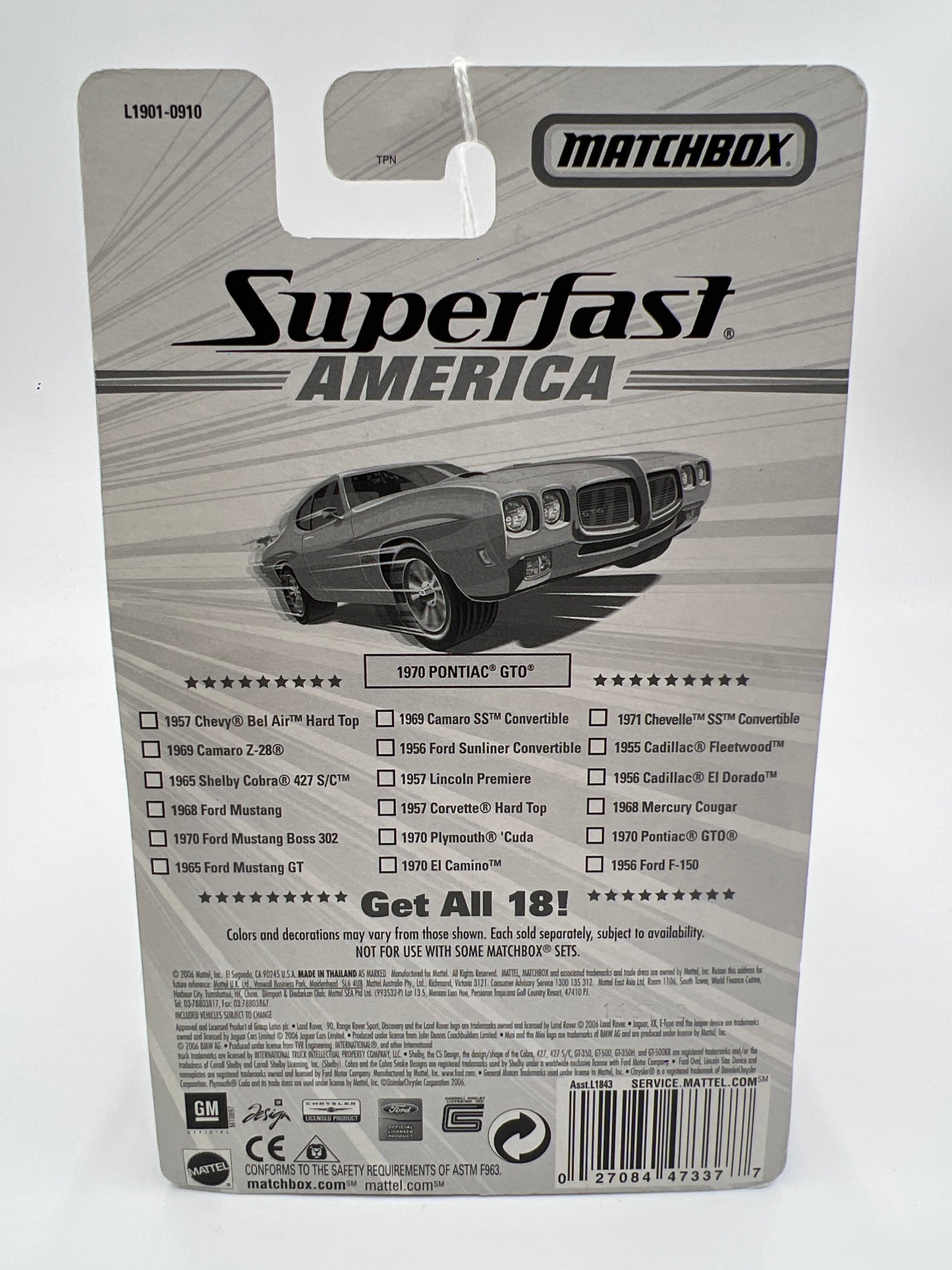 Matchbox Superfast America #17 1970 Pontiac GTO Orange 173H