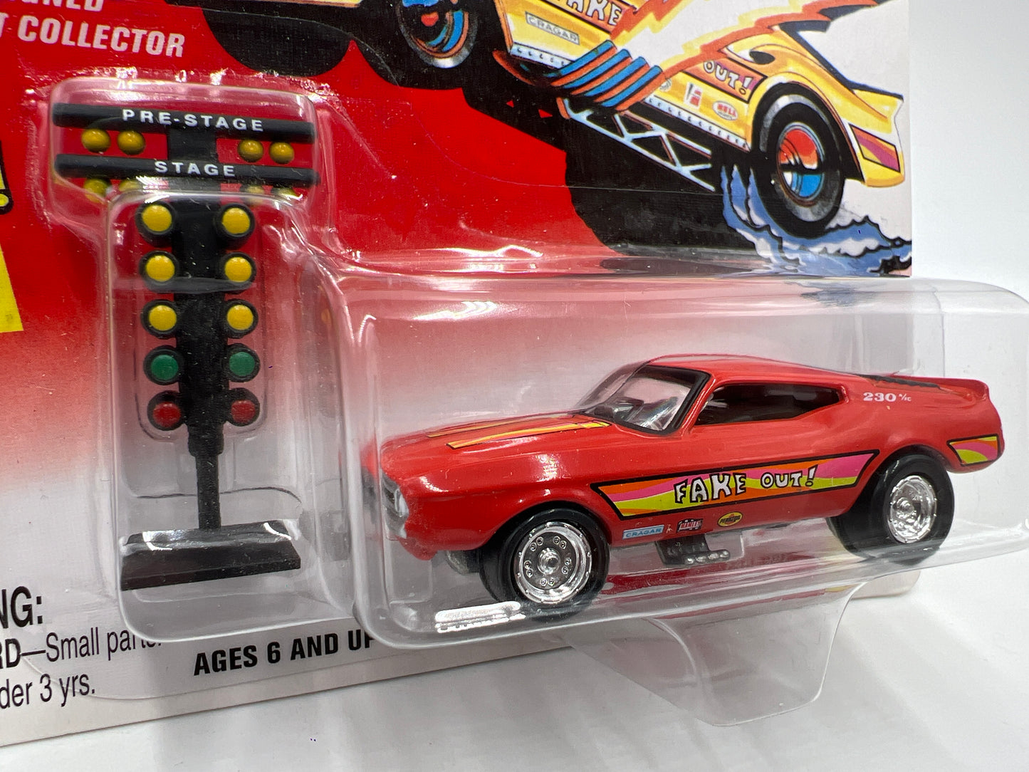 Johnny Lightning Tom Daniels Fearless Funny Cars #1 Fake Out Orange W/Tree Starting Light 220C