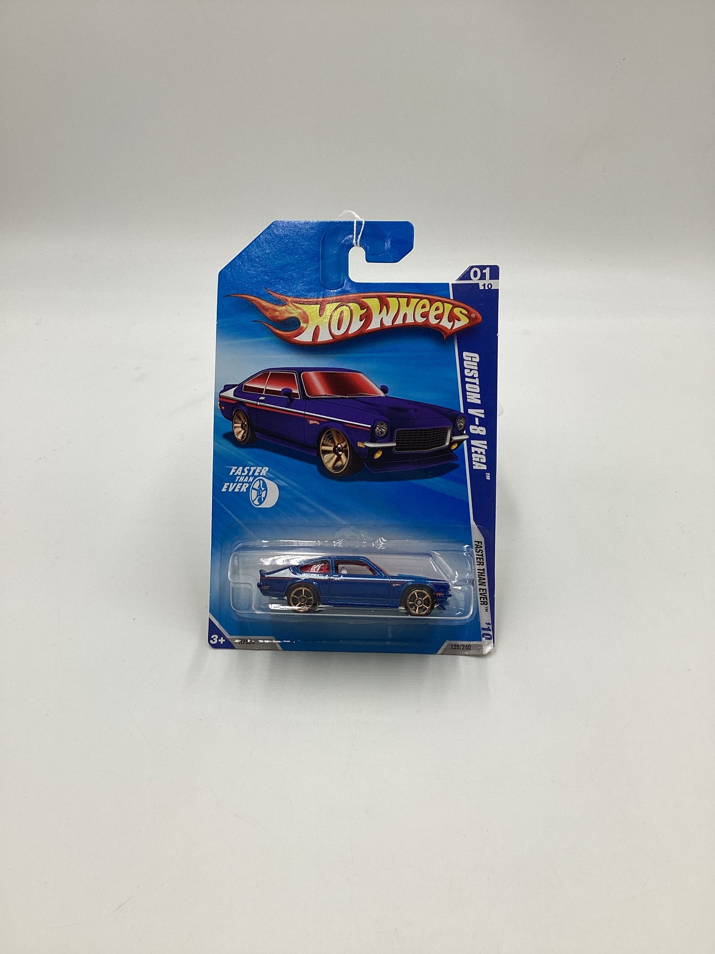 2010 Hot wheels FTE #129 Blue Custom V-8 Vega  Fast Than Ever 3B