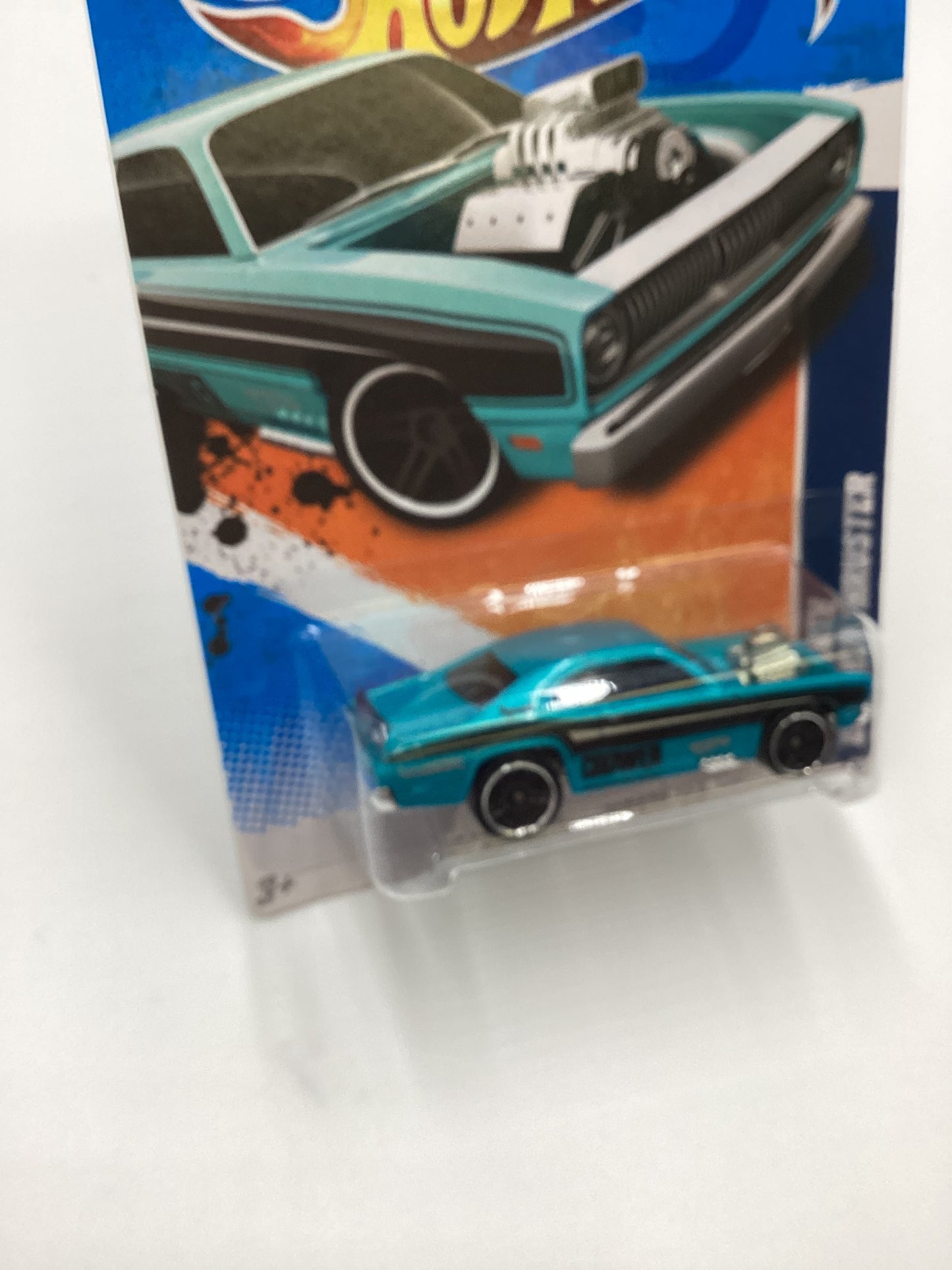 2011 Hot Wheels #134 Plymouth Duster Thruster Blue