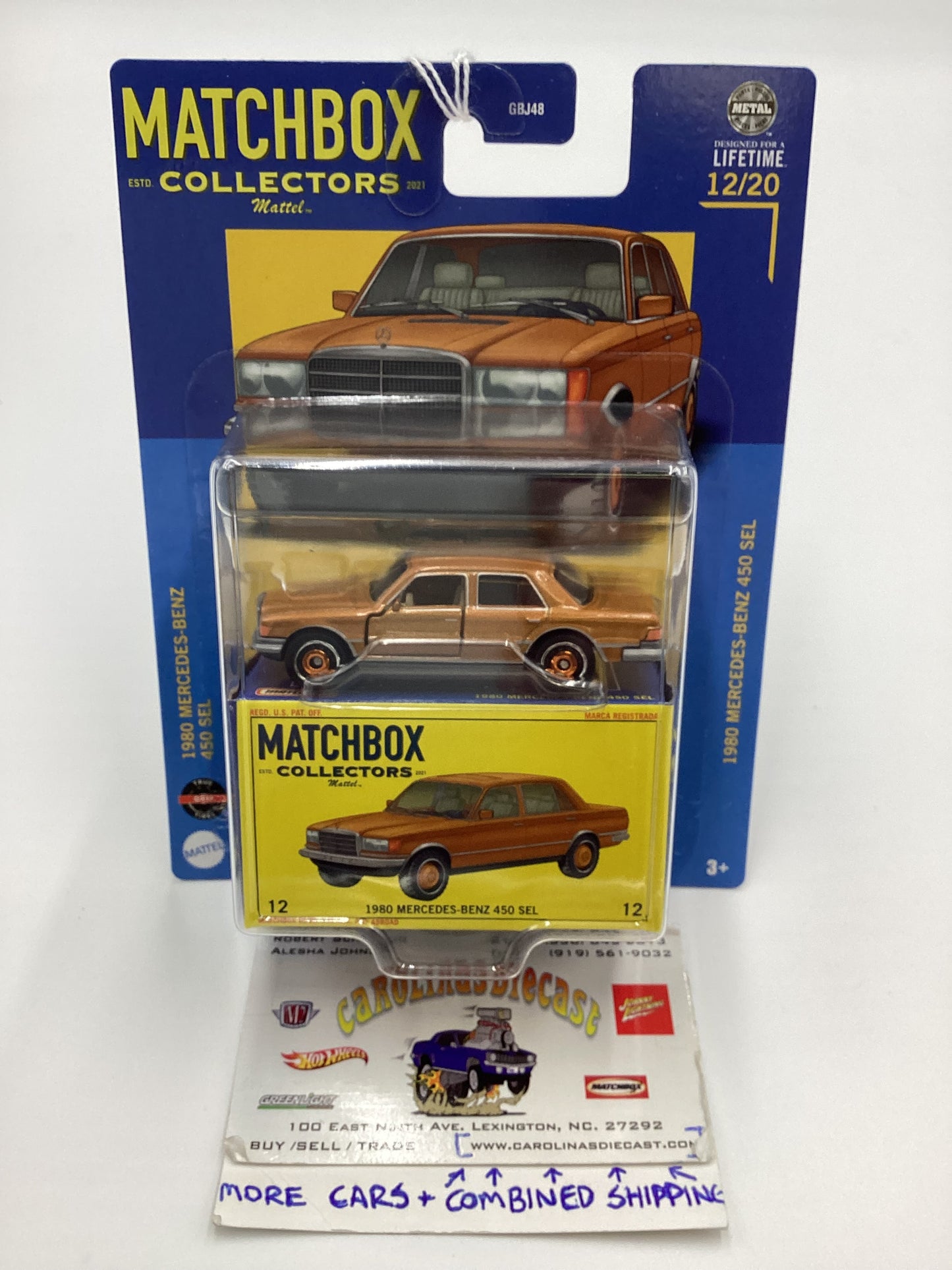 2024 Matchbox Collectors #12 1980 Mercedes-Benz 450 SEL Gold 170E