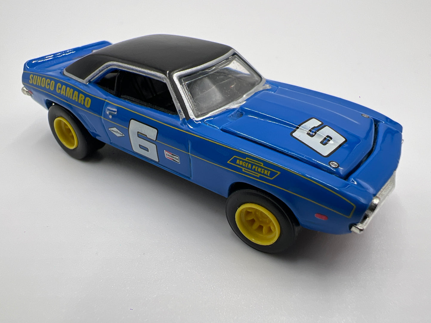 Hot Wheels 1/64 Premium 100% Black Box Sunoco #6 69 Chevy Camaro Blue Loose