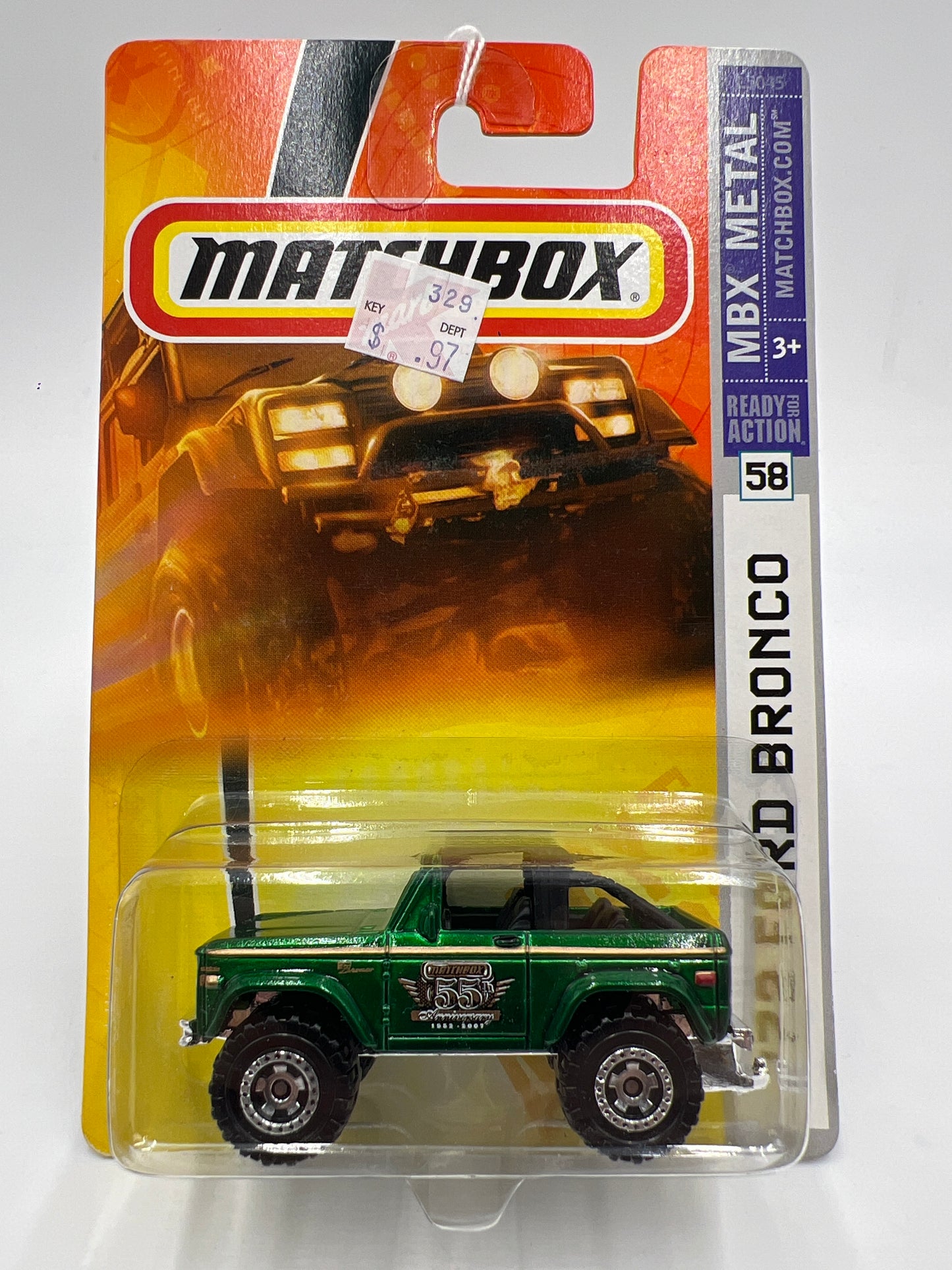Matchbox MBX Metal #58 72 Ford Bronco Emerald Green 216G
