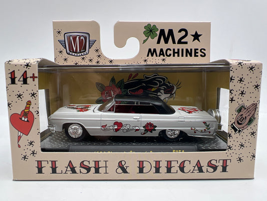 2026 M2 Machines S154 Flash & Diecast 1964 Chevrolet Impala White