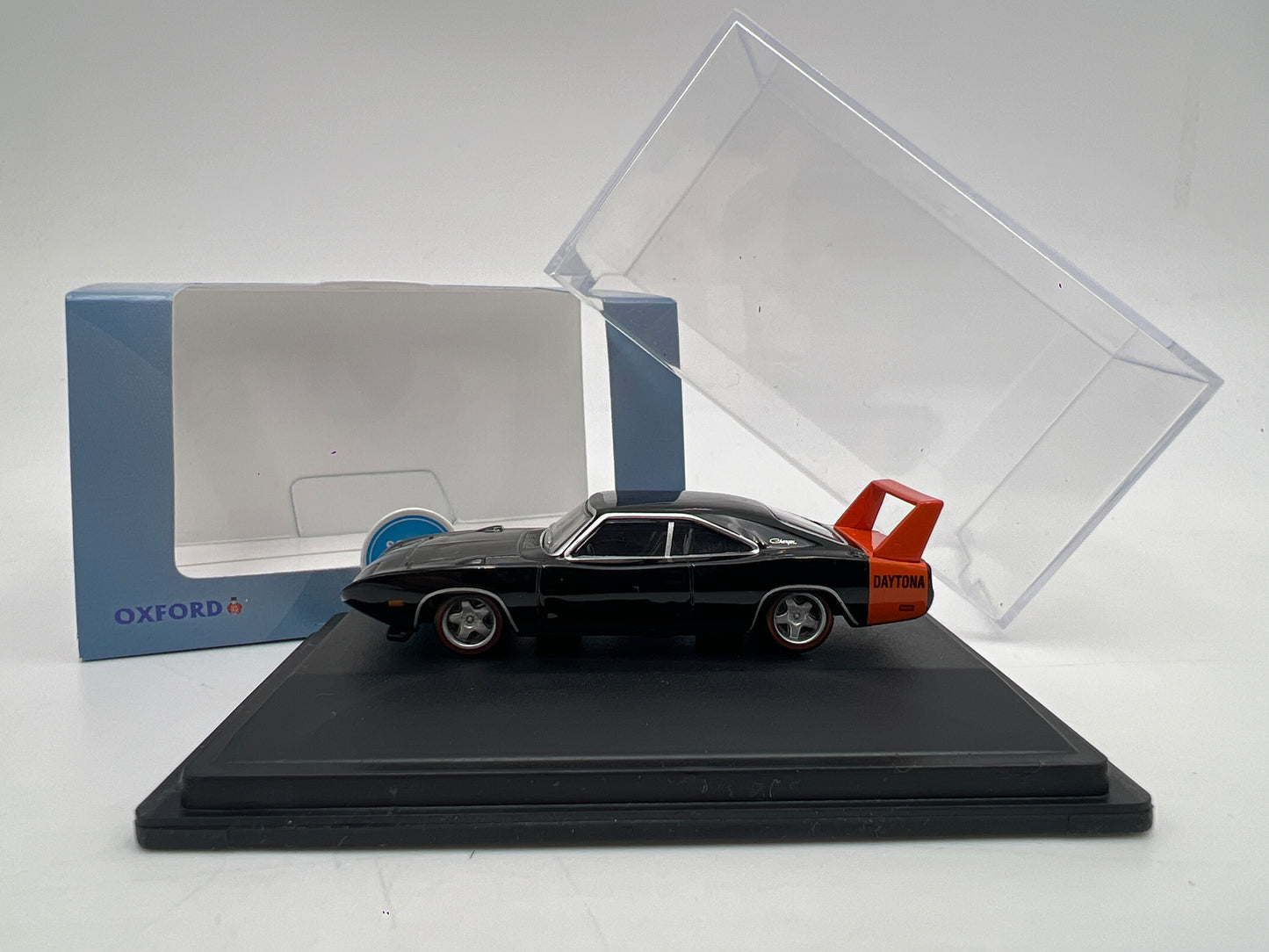 Oxford Auto Company 1/87 HO Scale Dodge Charger Daytona 1969 Black