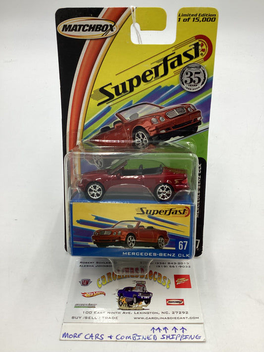 Matchbox 2004 Superfast #67 Mercedes Benz CLK Red 170F