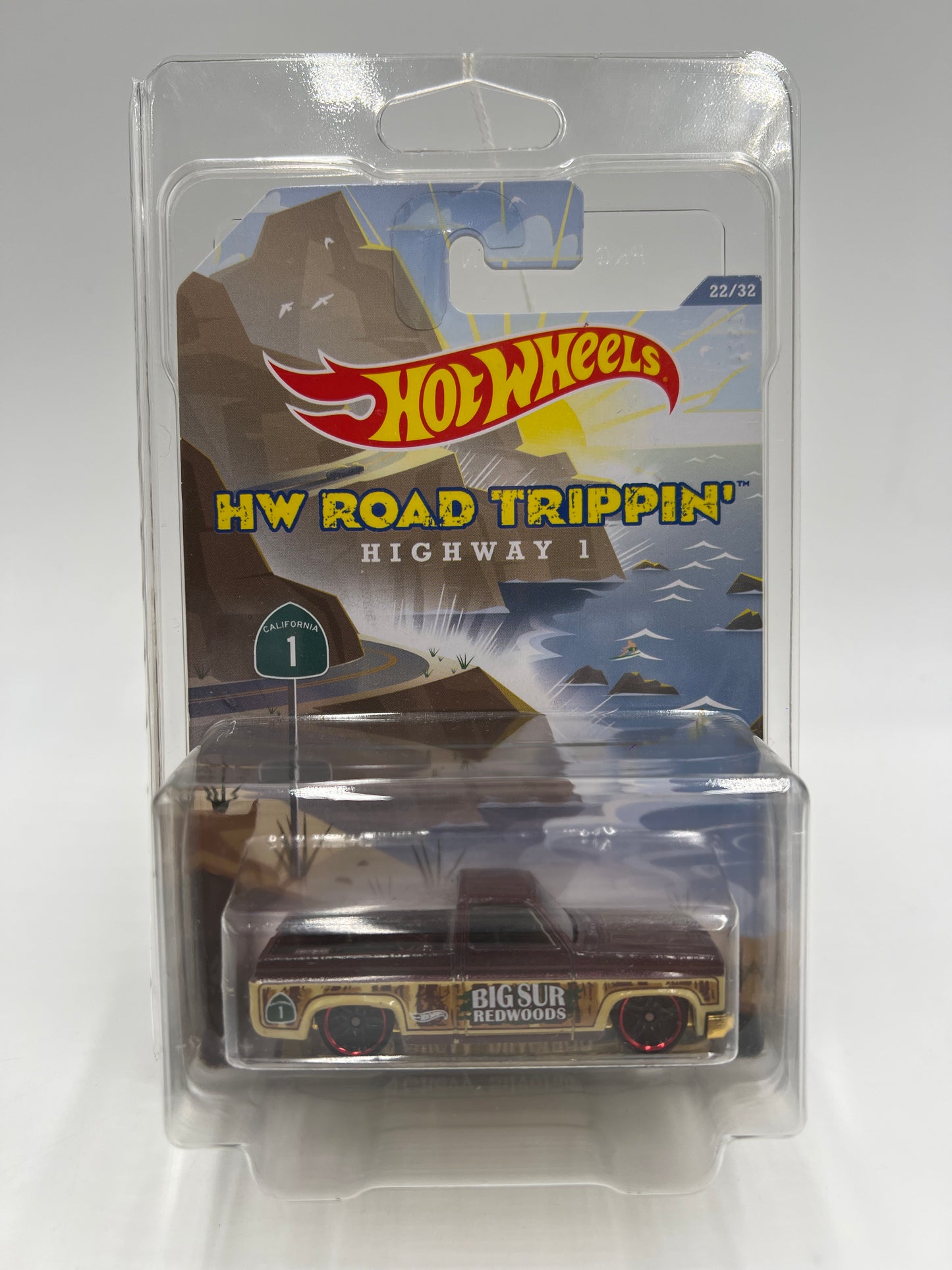 2014 Hot Wheels Road Trippin #22 83 Chevy Silverado W/Protector
