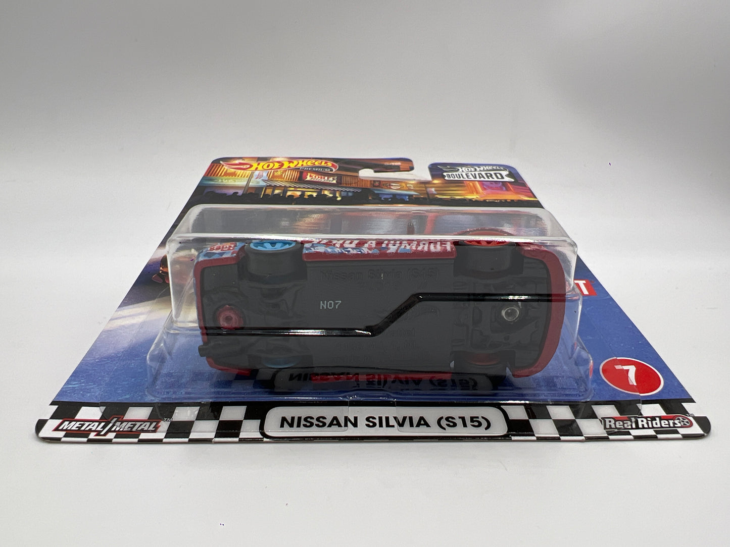 Hot Wheels Premium Boulevard #7 Nissan Silvia S15 Formula Drift W/Protector