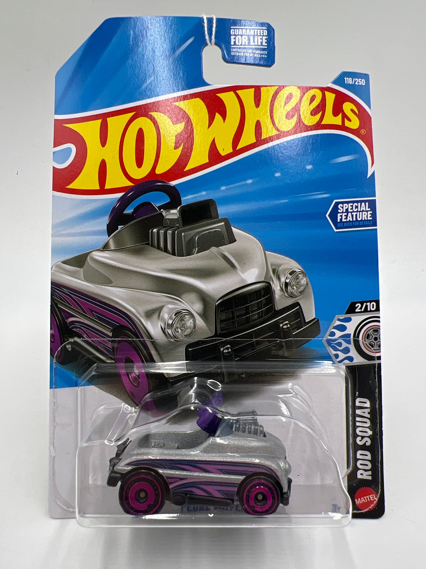 2026 Hot Wheels E Case #118 Pedal Driver Silver/Purple