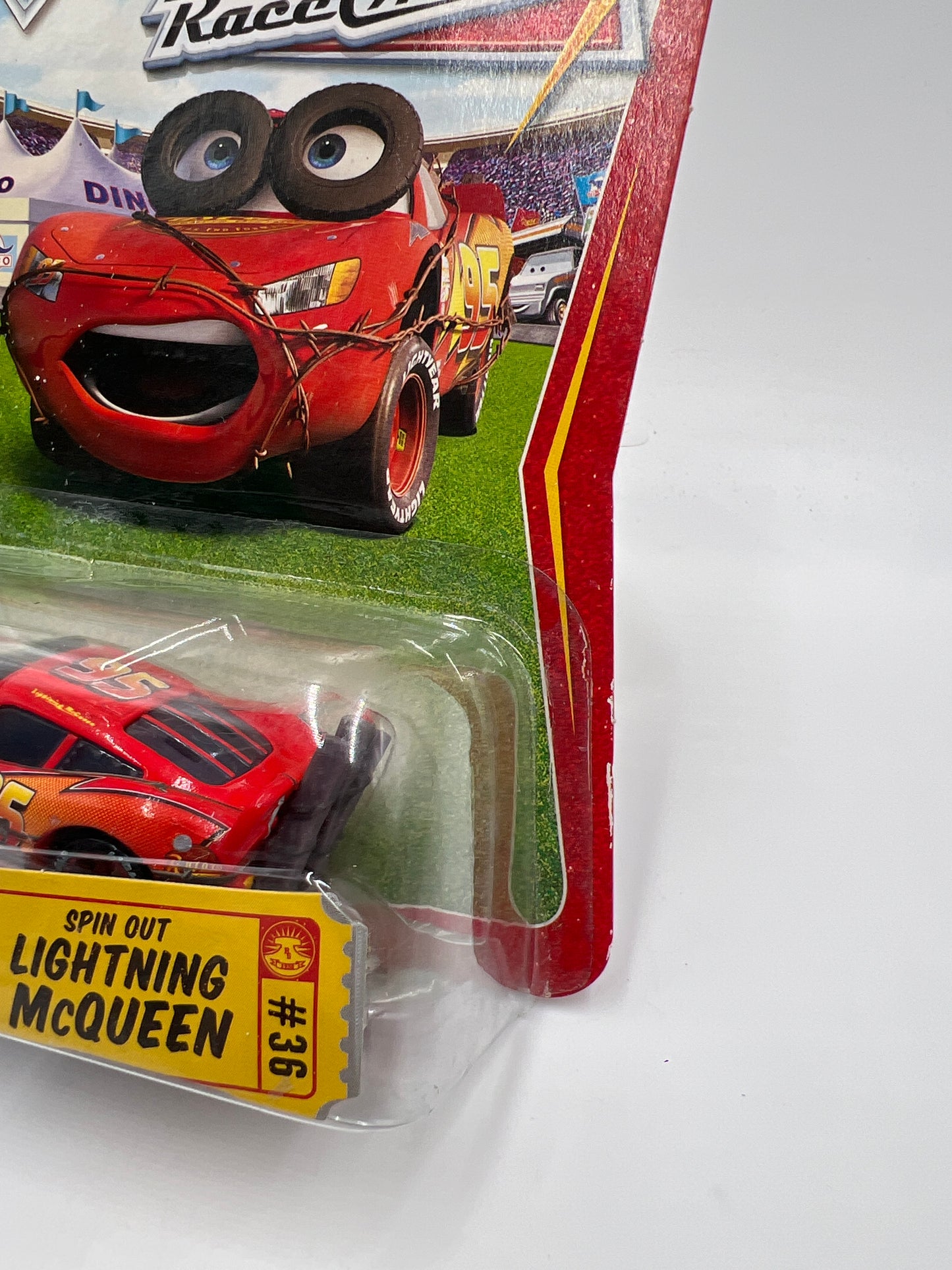 Disney Pixar The World Of Cars Race O Rama #36 Spin Out Lightning McQueen