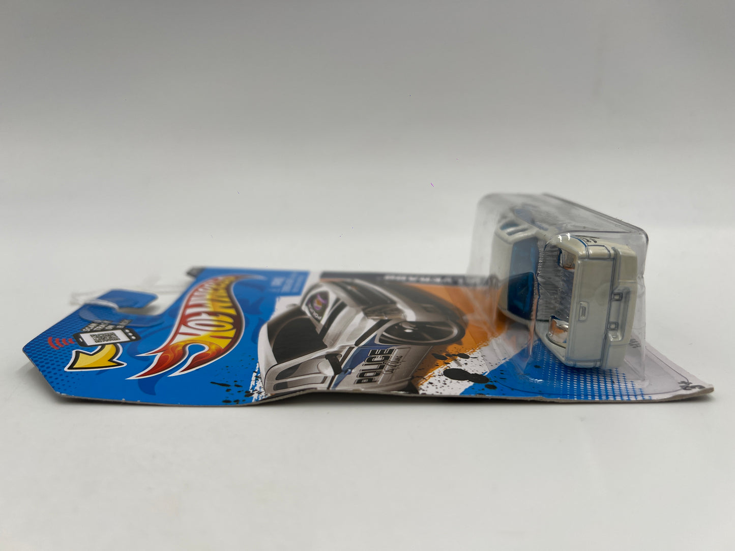 2012 Hot Wheels Main Street #164 Chevy Silverado White Police Card/Blister Not Perfect