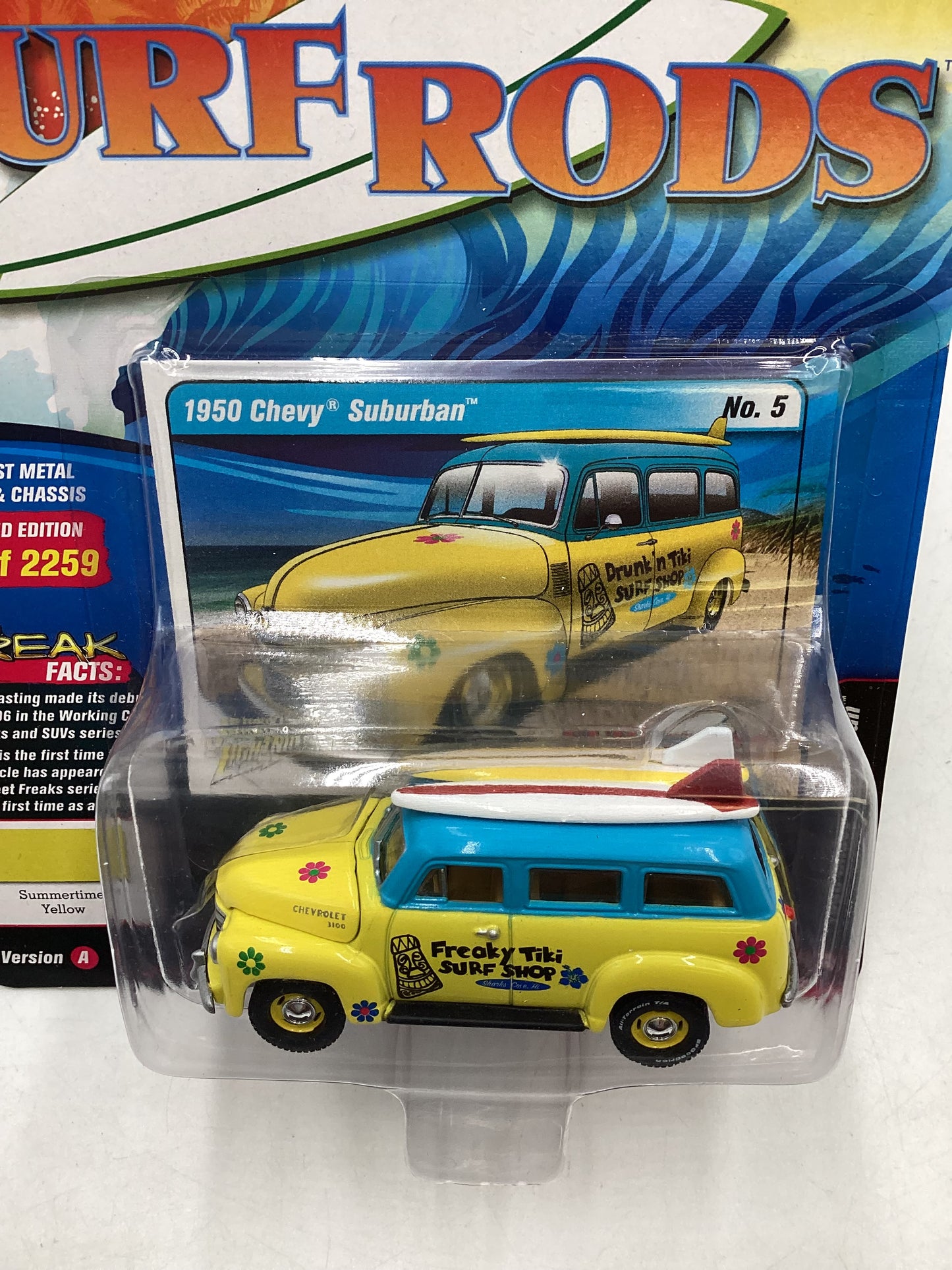 Johnny lightning Street Freaks Surf Rods 1950 Chevy Suburban 277B