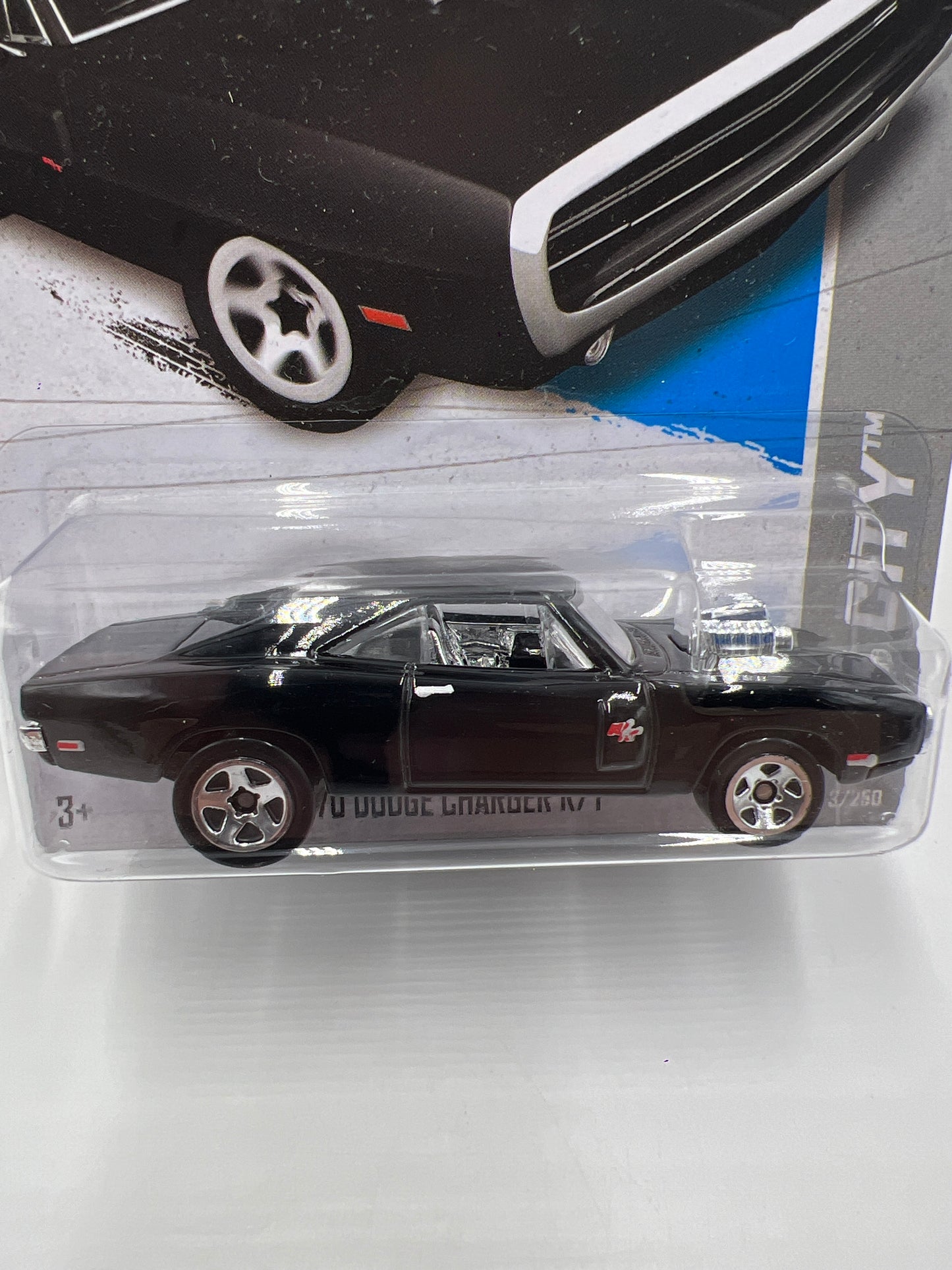 2013 Hot Wheels City #3 Fast & Furious 70 Dodge Charger R/T Black
