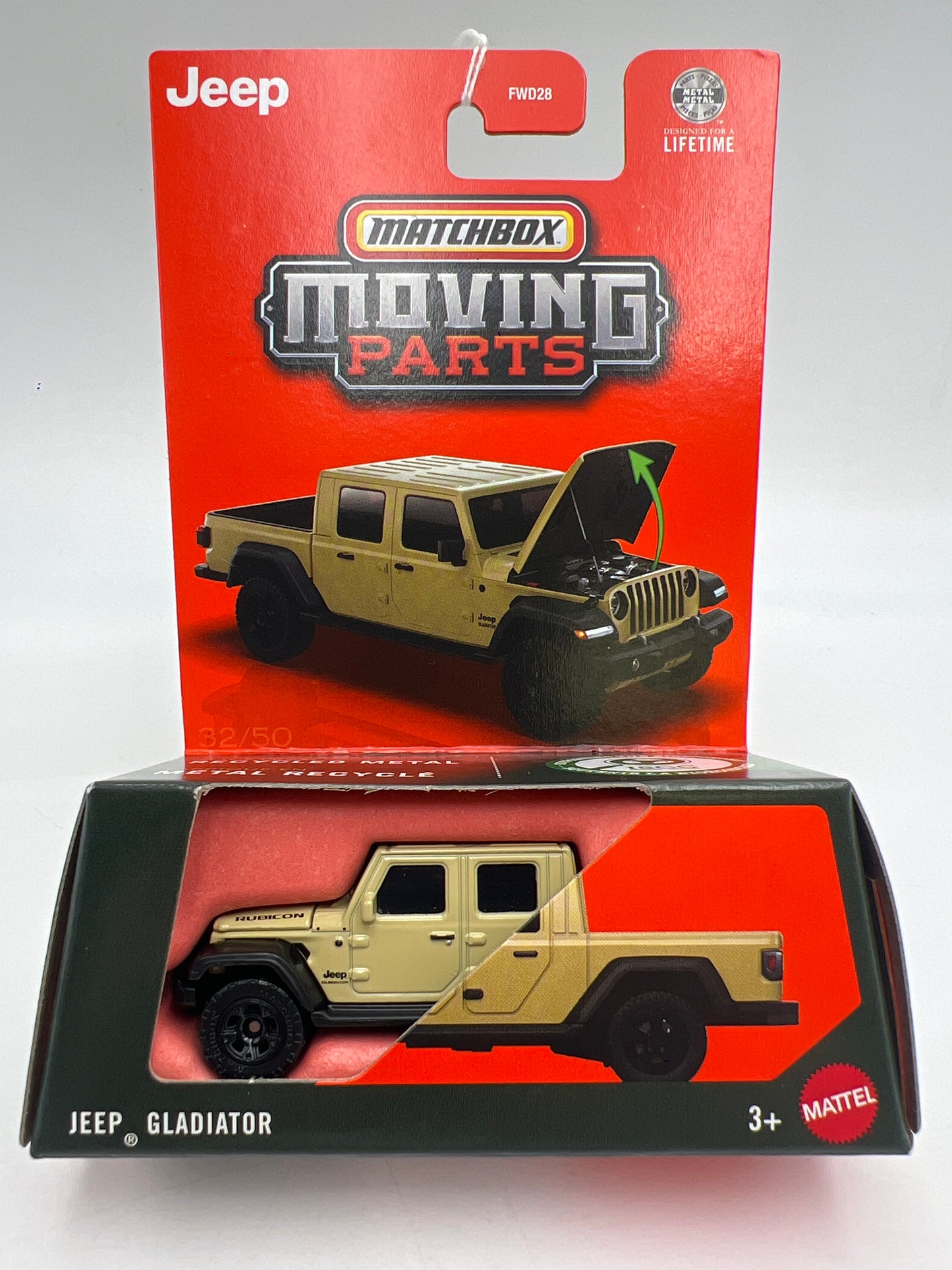 2026 Matchbox Moving Parts #32 Jeep Gladiator Tan Beige