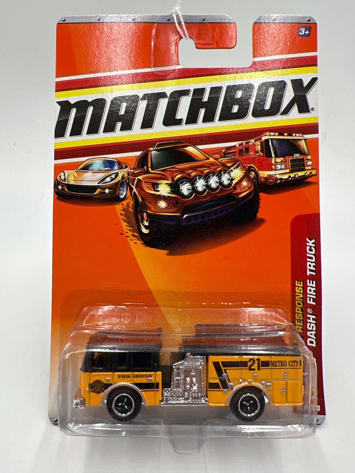Matchbox Emergency Response #56 Pierce Dash Fire Truck Yellow/Black 216J