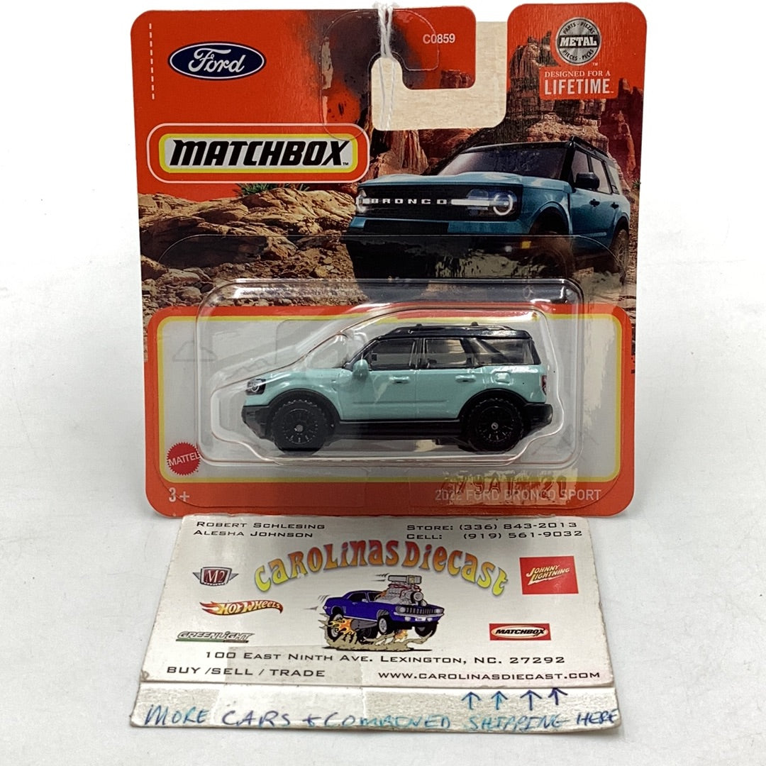 2023 matchbox 2023 Ford Bronco sport short card 30G