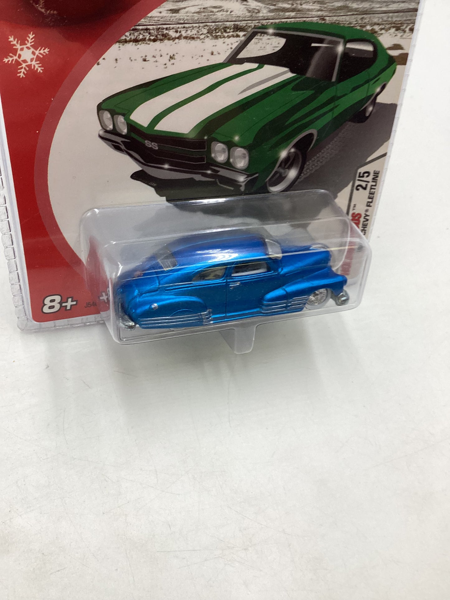 Hot wheels 2005 Holiday rods #2 1947 Chevy Fleetline Blue 272i