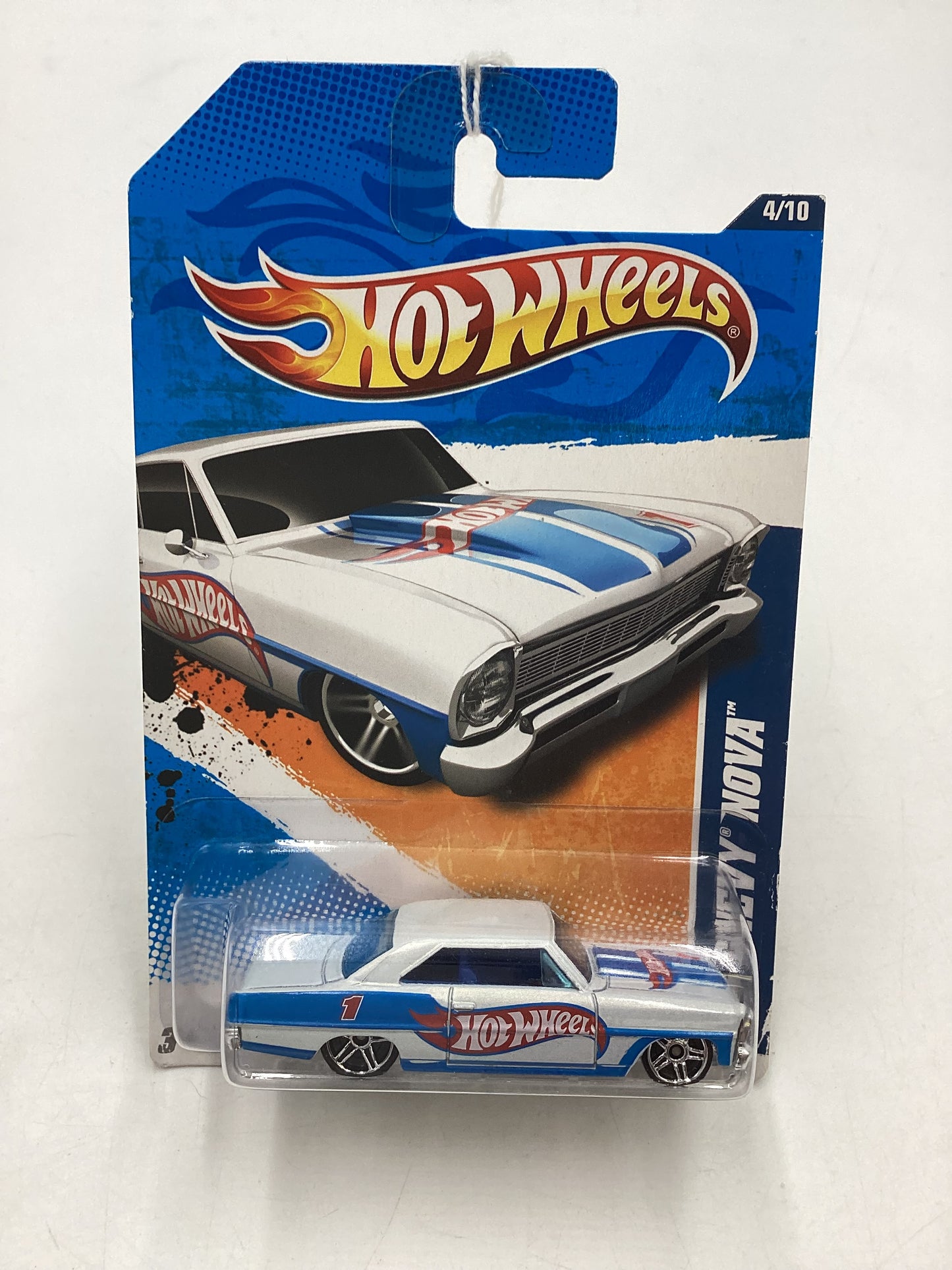 2011 Hot Wheels #154 66 Chevy Nova White