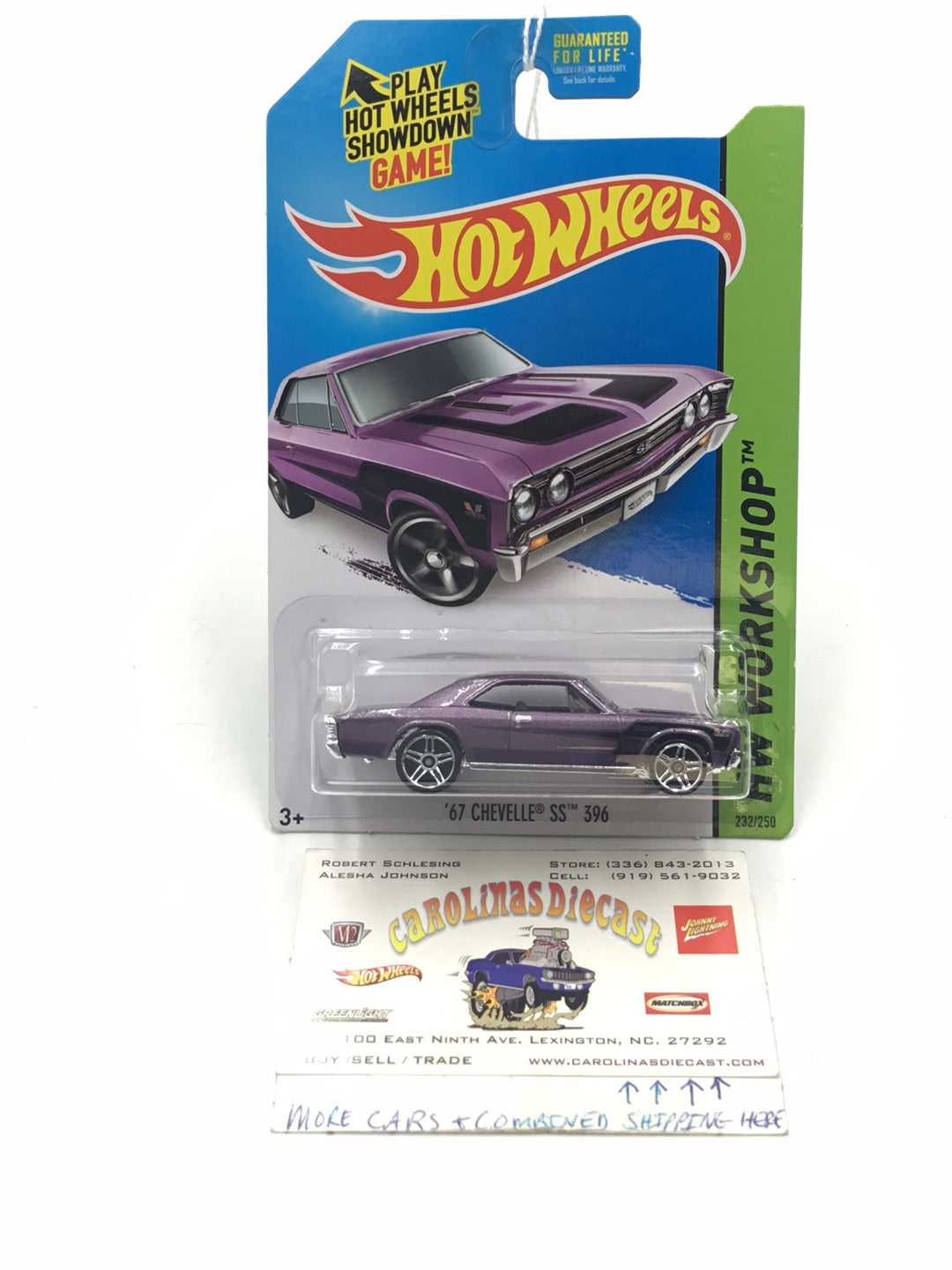 2014 hot wheels #232 67 Chevelle SS 396 W2