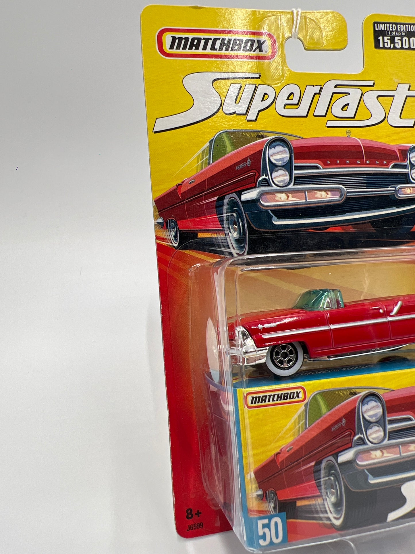 Matchbox Superfast #50 1957 Lincoln Premiere Red 173J