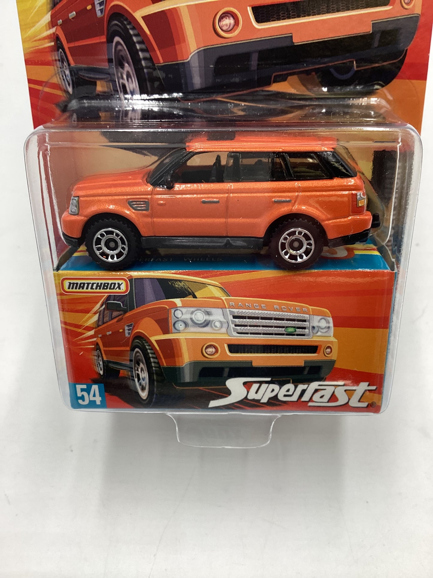 Matchbox 2006 Superfast #54 Range Rover Sport *Vein on back of card*