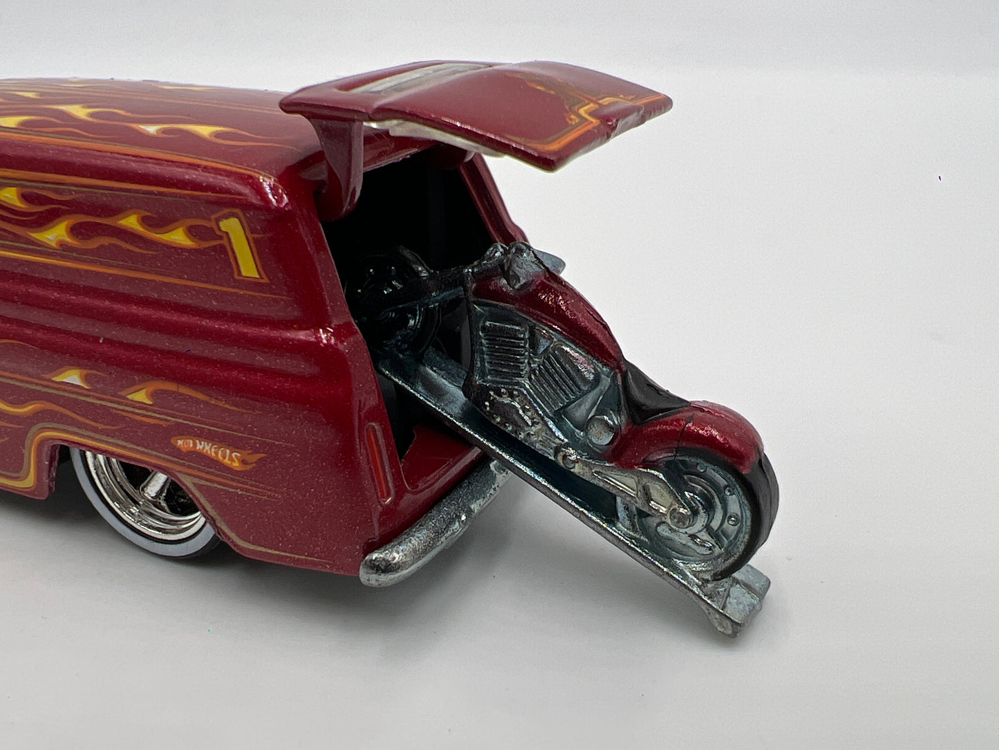 2009 Hot Wheels 1/64 Kmart Mail In Promo #1 55 Chevy Panel Red Loose