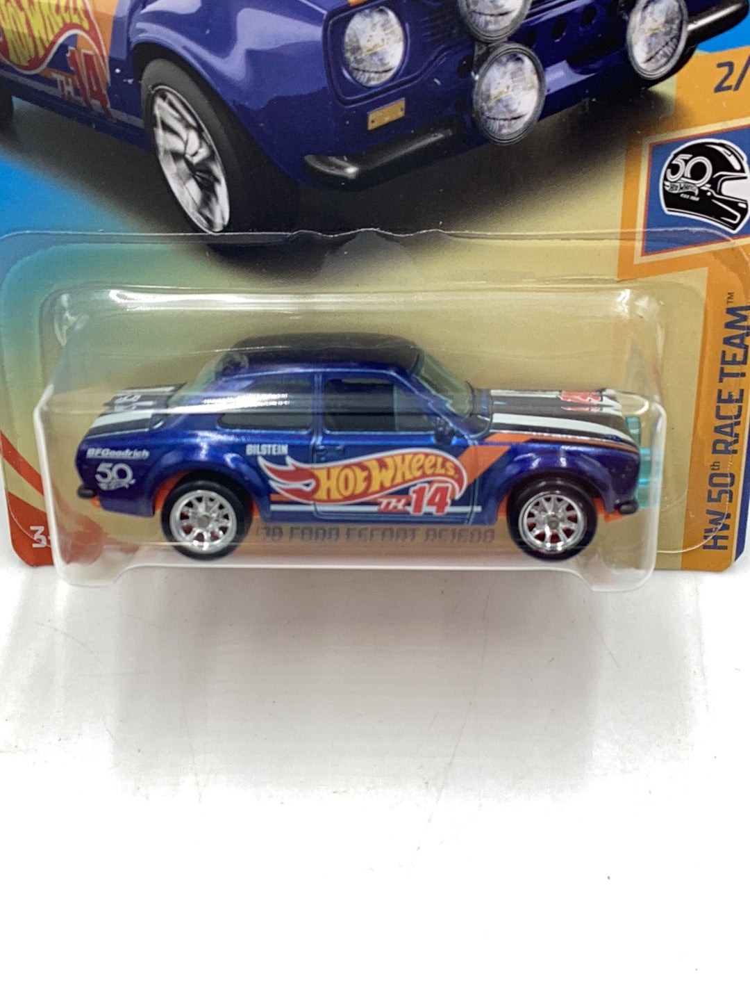 2018 hot wheels super treasure hunt 70 Ford escort RS1600 W/Protector