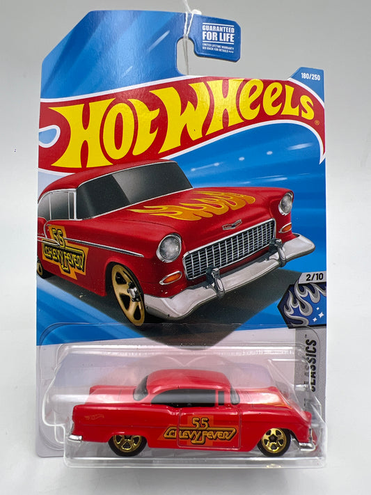 2026 Hot Wheels J Case #180 55 Chevy Red