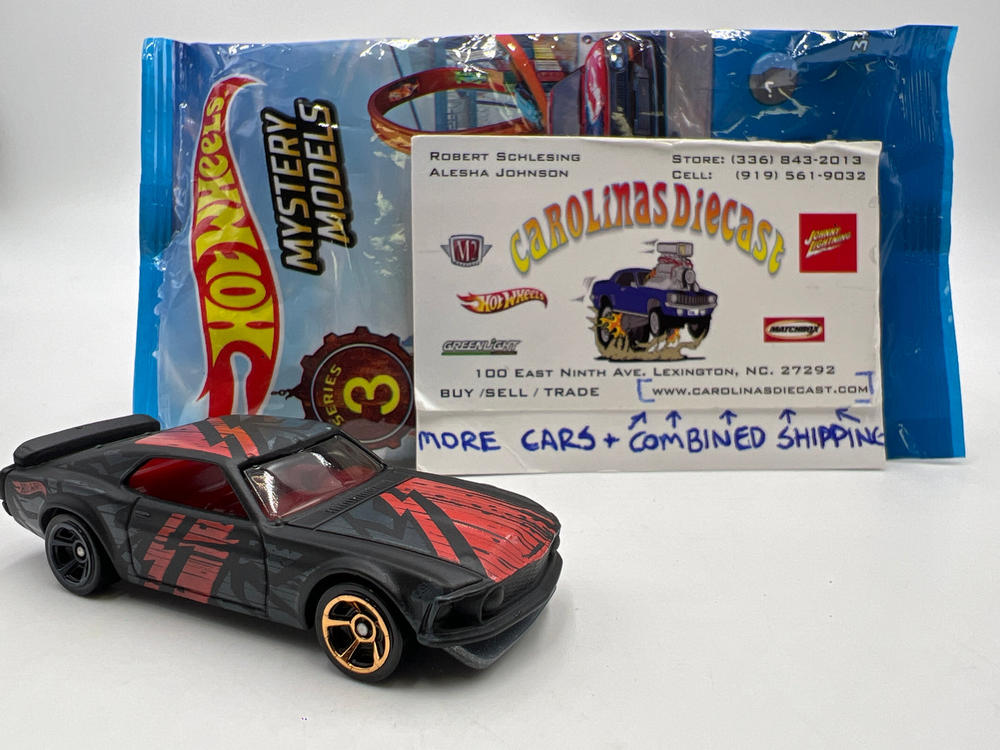 2019 Hot Wheels Mystery Models Series 3 #1 Chase 69 Ford Mustang Boss 302 Black