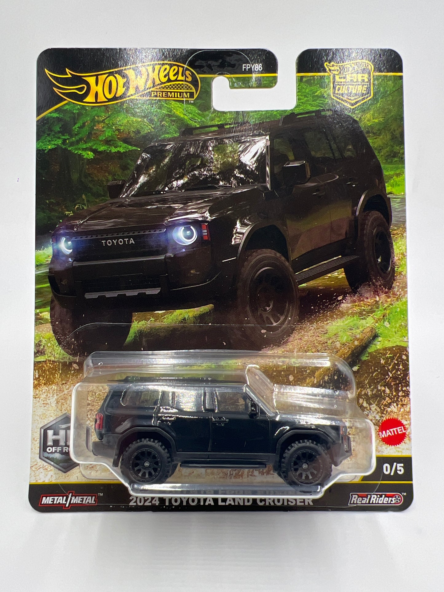Hot Wheels Premium Car Culture CHASE HW Off Road #0 2024 Toyota Land Cruiser Black W/Protector
