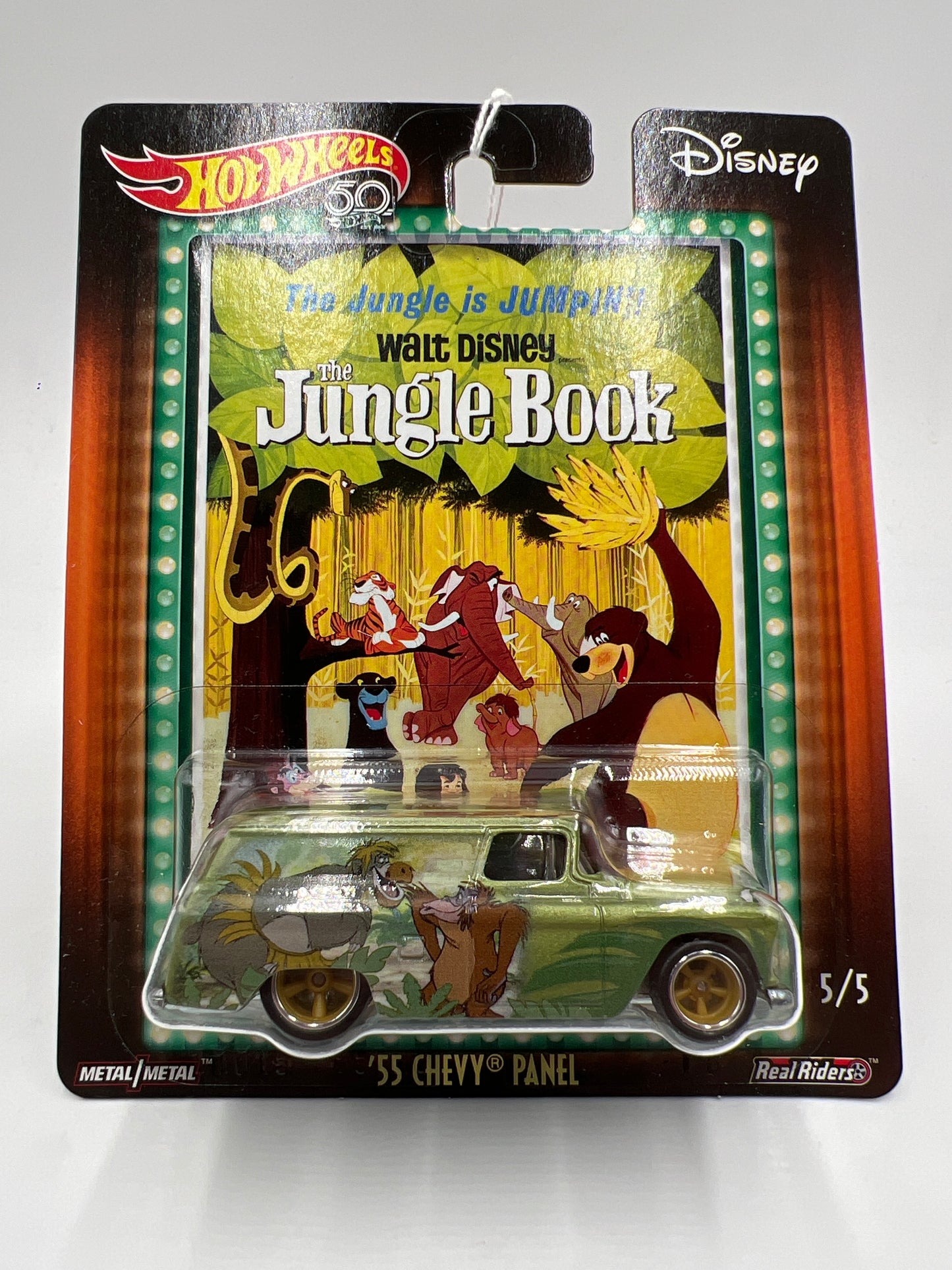 Hot Wheels Premium Disney Classics Jungle Book #5 55 Chevy Panel Green 269G