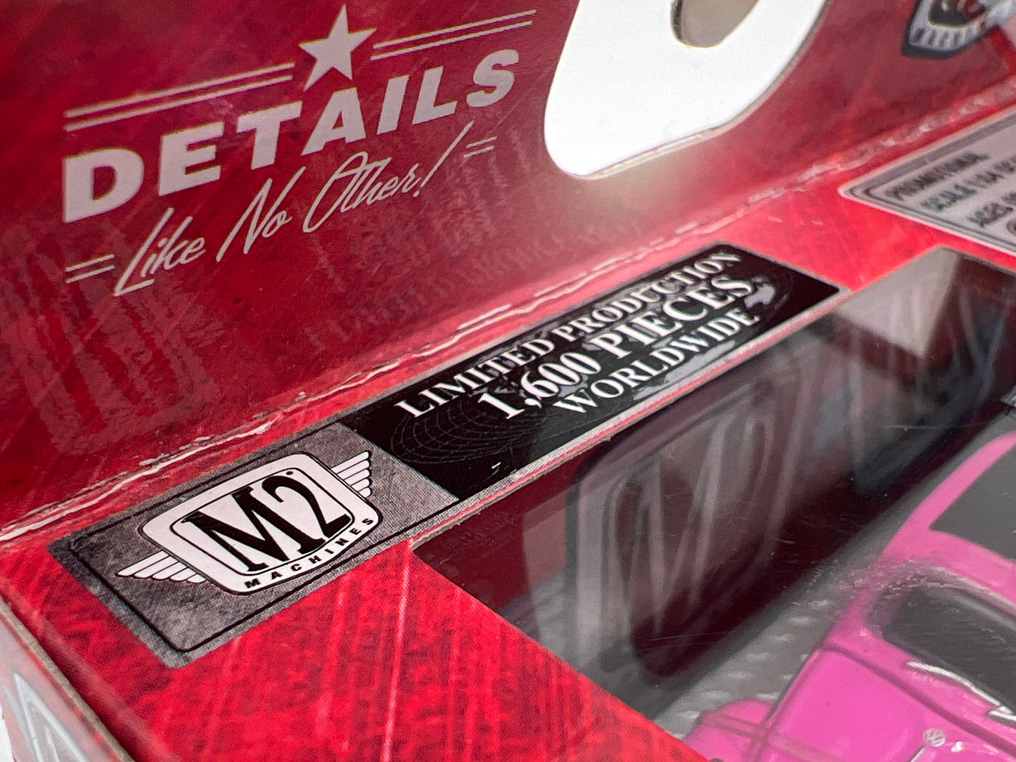 M2 Machines MiJo Exclusives 1/1600 1967 VW Beetle Deluxe USA Model Pink MJS03