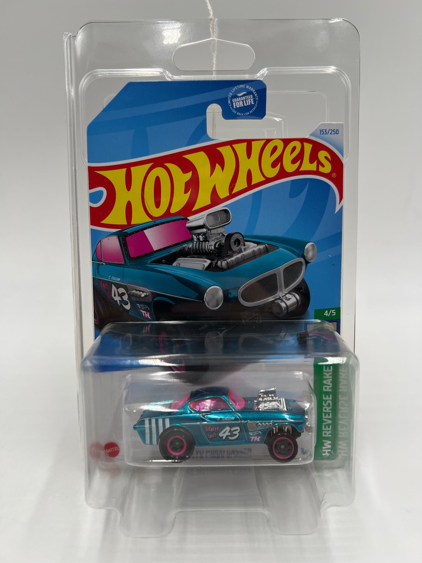 2024 Hot Wheels Super Treasure Hunt #153 Volvo P1800 Gasser Blue W/Protector