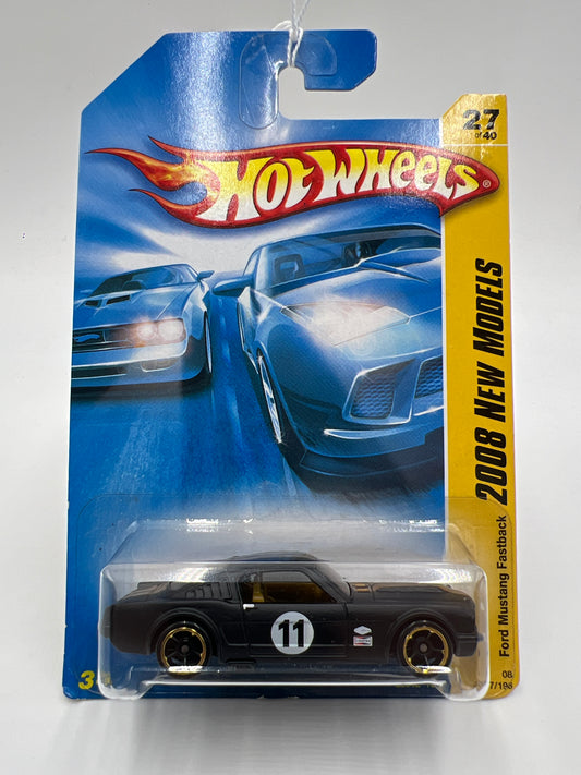 2008 Hot Wheels New Models #27 Kmart Exclusive Ford Mustang Fastback Black 237A