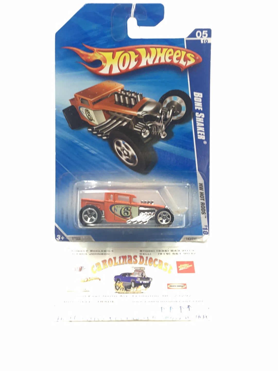 2010 Hot Wheels #143 Bone Shaker S6