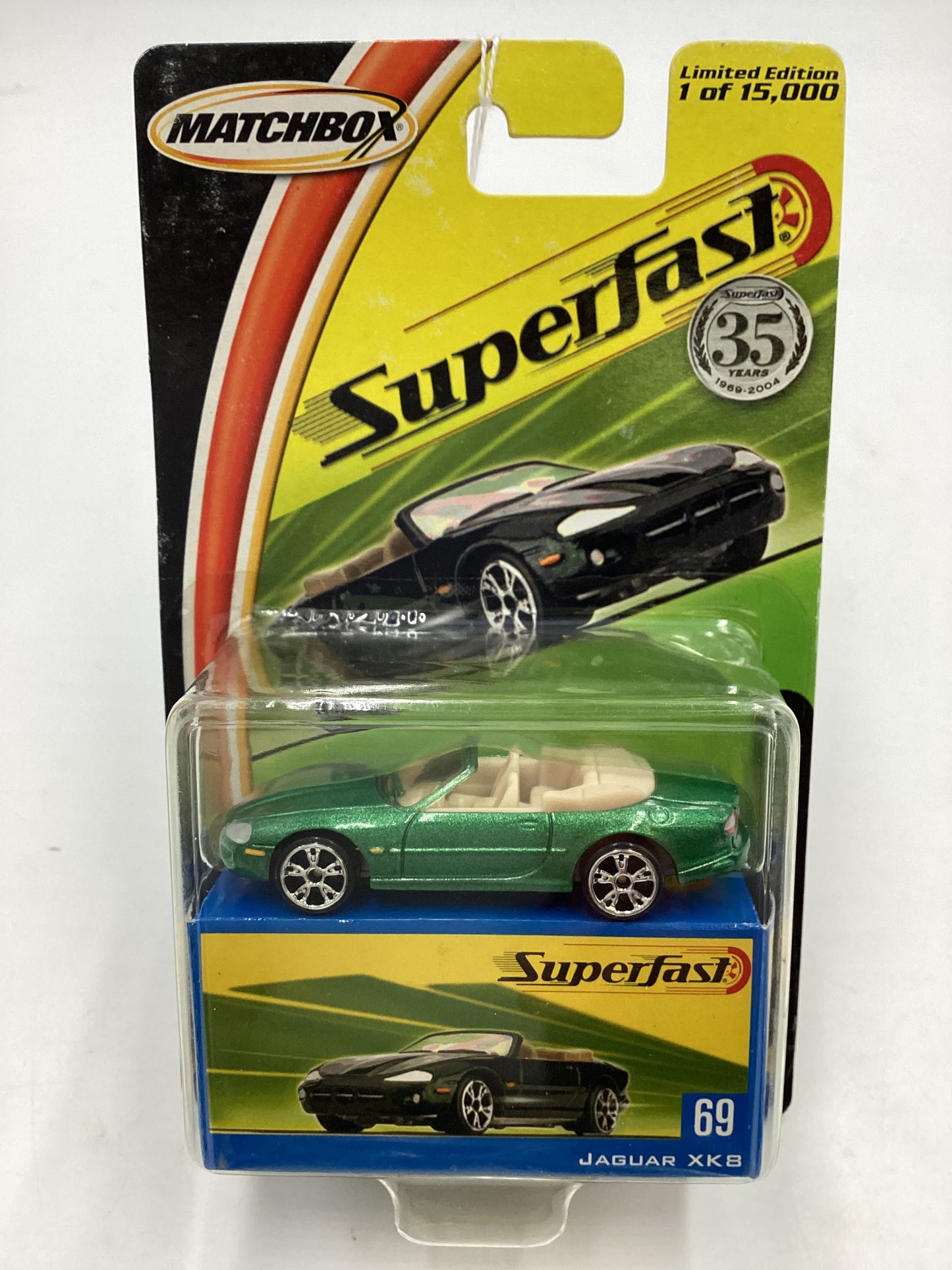 Matchbox 2004 Superfast #69 Jaguar XK8 green 170H