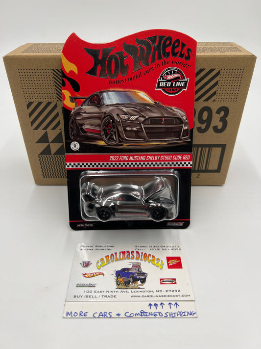 2024 Hot Wheels RLC 2022 Ford Mustang Shelby GT500 Code Red W/Protector and Box