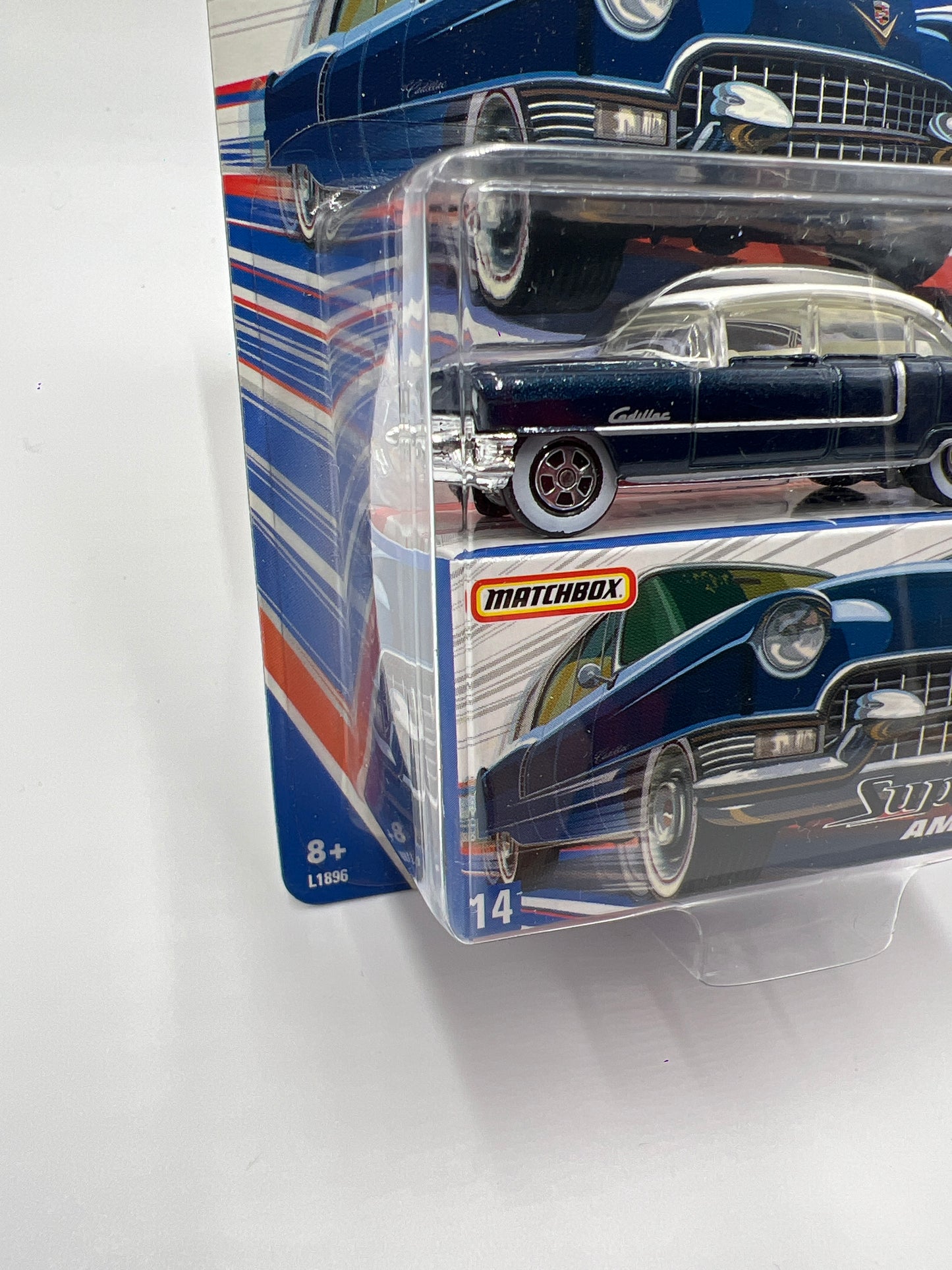 Matchbox Superfast America #14 1955 Cadillac Fleetwood Dark Blue 170G