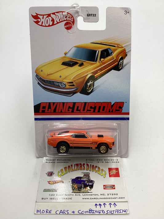 Hot Wheels Target Exclusive Flying Customs 70 Ford Mustang Mach 1 Orange